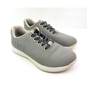Nobull Super Fabric Womens Size 5.5 Gray White Crossfit Trainer Sneaker Shoes